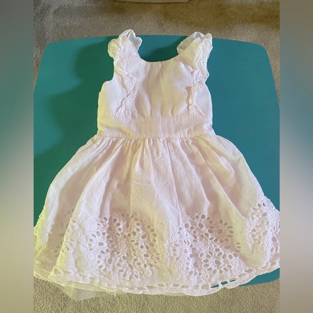 Disney size 18 mos white cotton summer dress